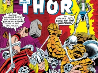 Marvel Two-In-One #22 cover; pencils, Ron Wilson; Thing/Thor