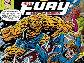 Marvel Two-In-One #26 cover; pencils, Ron Wilson; Thing/Nick Fury