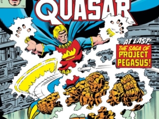 Marvel Two-In-One/Thing, Quasar, Project Pegasus #53 cover; pencils, John Byrne; inks, Joe Sinnott