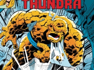 Marvel Two-In-One/Thing and Thundra #56 cover; pencils, John Byrne; inks, Terry Austin