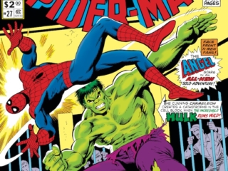 Marvel Treasury Edition #27 cover; pencils, Mike Zeck; inks, Jack Abel/Spider-Man/Hulk