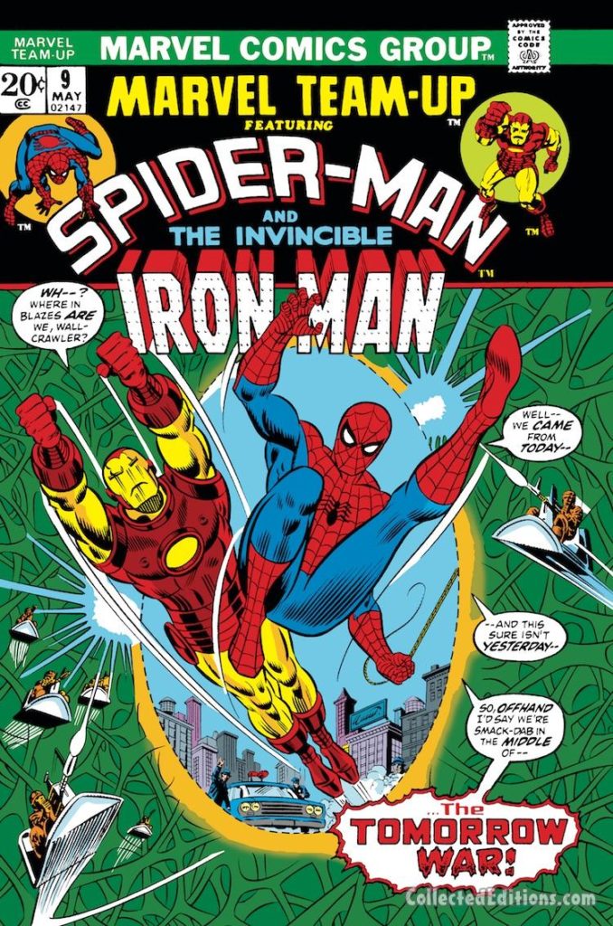 Marvel Team-Up #9 cover; pencils, John Romita Sr.; Spider-Man/Iron Man