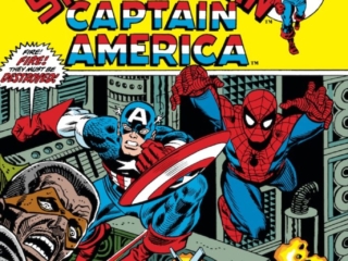 Marvel Team-Up #13 cover; pencils, Gil Kane; inks, John Romita Sr.; Spider-Man/Captain America