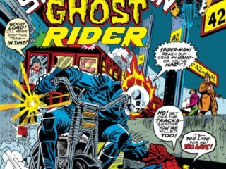 Marvel Team-Up #15 cover; pencils, Gil Kane; Spider-Man/Ghost Rider