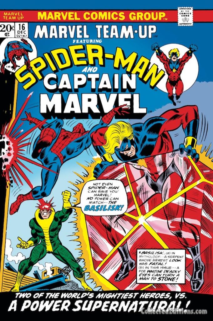Marvel Team-Up #16 cover; pencils, John Romita Sr.; Spider-Man/Captain Marvel/Mar-Vell
