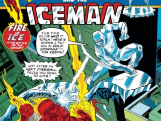 Marvel Team-Up #23 cover; pencils, Gil Kane; inks, Mike Esposito; Human Torch/Iceman