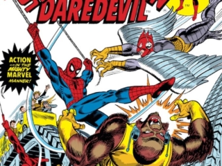 Marvel Team-Up #25 cover; pencils, Gil Kane; inks, Frank Giacoia; Spider-Man/Daredevil