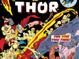 Marvel Team-Up #26 cover; pencils, Gil Kane; inks, Mike Esposito; Human Torch/Thor