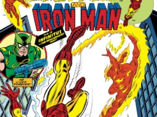 Marvel Team-Up #29 cover; pencils and inks, John Romita Sr.; Human Torch/Iron Man