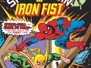 Marvel Team-Up #31 cover; pencils, Gil Kane; inks, Frank Giacoia Marvel Team-Up #31 cover; pencils, Gil Kane; Spider-Man/Iron Fist