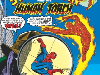 Marvel Team-Up #39 cover; pencils and inks, John Romita Sr. Marvel Team-Up #39 cover; pencils and inks, John Romita Sr.; Spider-Man/Human Torch