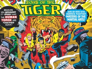 Marvel Team-Up #40 cover; pencils and inks, Sal Buscema Marvel Team-Up #40 cover; pencils and inks, Sal Buscema; Spider-Man/Sons of the Tiger