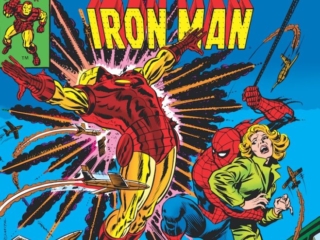 Marvel Team-Up #48 cover; pencils and inks, John Romita Sr. Marvel Team-Up #48 cover; pencils and inks, John Romita, Sr., Spider-Man/Iron Man