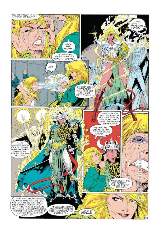 New Mutants Special Edition #1, pg. 33; pencils, Arthur Adams; inks, Terry Austin; Magik
