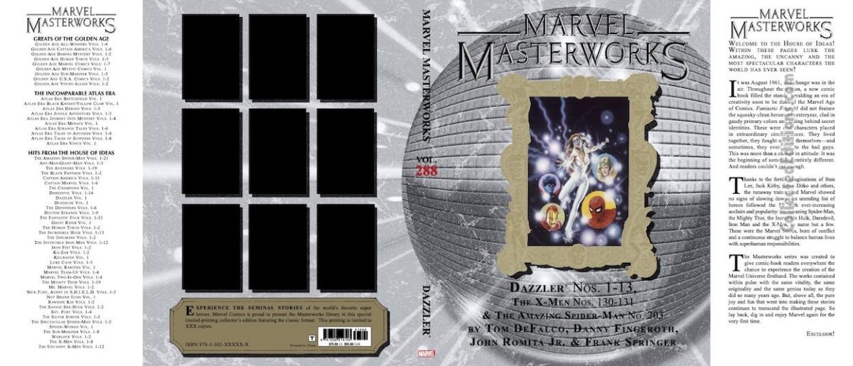 Marvel Masterworks Vol. 288: Dazzler HC – unused variant design