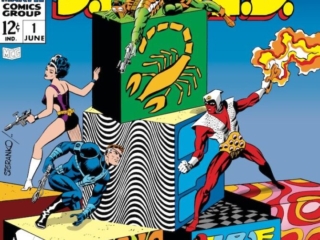 Nick Fury, Agent of S.H.I.E.L.D. #1 cover; pencils and inks, Jim Steranko; Dum Dum Dugan, Scorpion