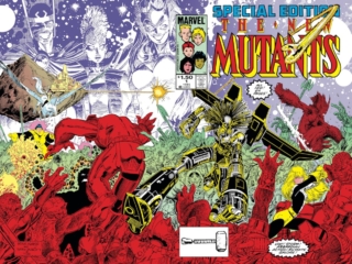 New Mutants Special Edition #1 cover; pencils, Arthur Adams; inks, Terry Austin; Asgardian Wars/Loki/X-Men