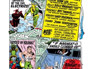 Not Brand Echh #4, pg. 1, Table of Contents