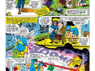 Not Brand Echh #4, pg. 18, &ldquo;If Magneato-O Should Clobber Us" by Roy Thomas and Tom Sutton; Echhs-Men, X-Men parody, Marvel Age satire