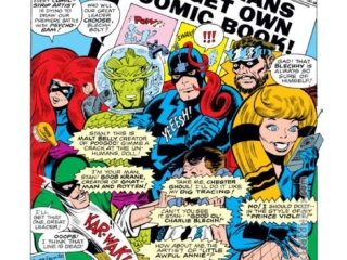 Not Brand Echh #12, pg. 12, &ldquo;The Unhumans To Get Own Comic Book!" by Arnold Drake, Roy Thomas and Tom Sutton; Inhumans parody