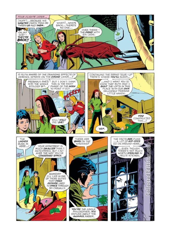 Omega the Unknown #2, pg. 6; pencils and inks, Jim Mooney; James Michael Starling, Ruth Hart, Amber Grant