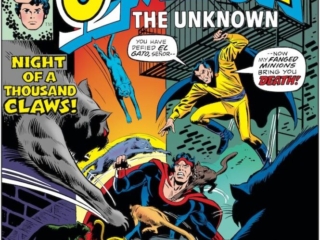 Omega the Unknown #4 cover; pencils, Howard Chaykin; inks, Frank Giacoia; Night of a Thousand Claws, El Gato, Fanged Minions