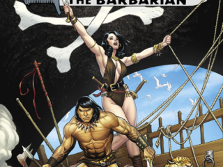 Conan the Barbarian: The Original Marvel Years Vol. 3 HC &ndash;&nbsp;Regular Edition (Frank Cho) dustjacket cover, B&ecirc;lit