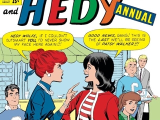 Patsy and Hedy Annual #1 cover; pencils and inks, Al Hartley