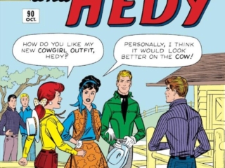 Patsy and Hedy #90 cover; pencils and inks, Al Hartley; Hedy, Her Dude Ranch Romance, Buzz, Ron