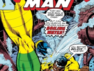 Power Man #38 cover; pencils, Ron Wilson; inks, Klaus Janson Luke cage