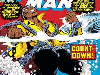 Power Man #45 cover; pencils and inks, Jim Starlin