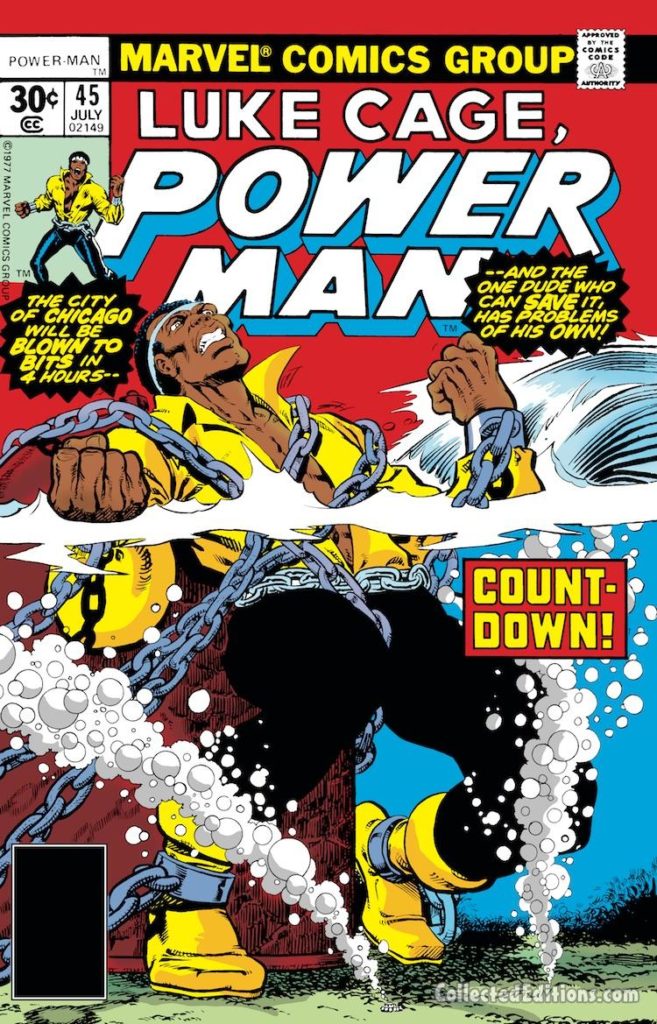 Power Man #45 cover; pencils and inks, Jim Starlin