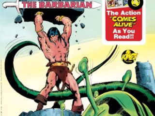 Power Records #31 cover; pencils, Neal Adams; inks, uncredited; The Crawler in the Mists