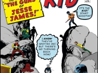 Rawhide Kid #33 cover; pencils and inks, Jack Kirby; The Guns of Jesse James