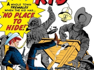 Rawhide Kid #23 cover; pencils, Jack Kirby; inks, Dick Ayers; No Place to Hide