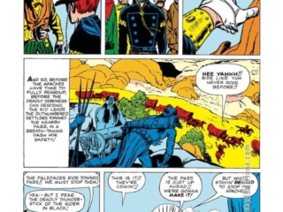 Rawhide Kid #25, &ldquo;The Twister!&rdquo;, pg. 4; pencils, Jack Kirby; inks, Dick Ayers; Texas tornado, Apache indians, Marvel Western