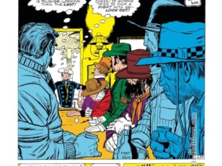 Rawhide Kid #28, &ldquo;When a Gunslinger Gets Mad!&rdquo;, pg. 1; pencils, Jack Kirby; inks, Dick Ayers; glass of milk