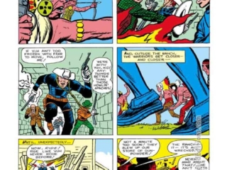 Rawhide Kid #32, &ldquo;Beware of the Barker Brothers!&rdquo;, pg. 11; pencils, Jack Kirby; inks, Dick Ayers, Apache Indians, war chief, Western genre, Marvel Age of Comics