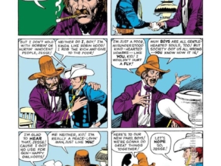 Rawhide Kid #33, &ldquo;The Guns of Jesse James!&rdquo;, pg. 7; pencils and inks, Jack Davis; outlaw, Marvel Age of Comics, Stan Lee