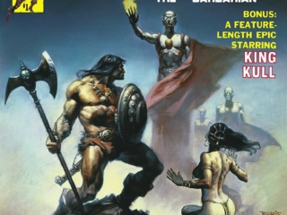 Savage Sword of Conan #9 cover; painted art, Boris Vallejo; King Kull, sword and sorcery