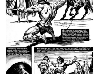 Savage Sword of Conan #62, &ldquo;The Temple of the Tiger&rdquo;, pg. 39; pencils, John Buscema; inks, Ernie Chan; Conan the Barbarian, Z&rsquo;Harr Hr&rsquo;Ann, bondage
