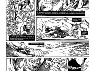 Savage Sword of Conan #64, Chane in &ldquo;The Devil&rsquo;s Bait&rdquo;, pg. 55; pencils and inks, Gil Kane; Chane of the Yellow Hair