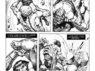 Savage Sword of Conan #68, &ldquo;Black Cloaks of Ophir&rdquo;, pg. 32; pencils and inks, Ernie Chan; Conan the Barbarian, giant ghoul