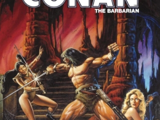 Savage Sword of Conan #68 cover; painted art by Joe Jusko