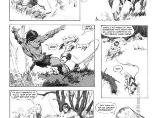 Savage Sword of Conan #70, &ldquo;The Dweller in the Depths&rdquo;, pg. 9; pencils, John Buscema; inks, Steve Mitchell; Conan the Barbarian, whip