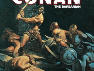 Savage Sword of Conan #71 cover; painted art by Joe Chiodo