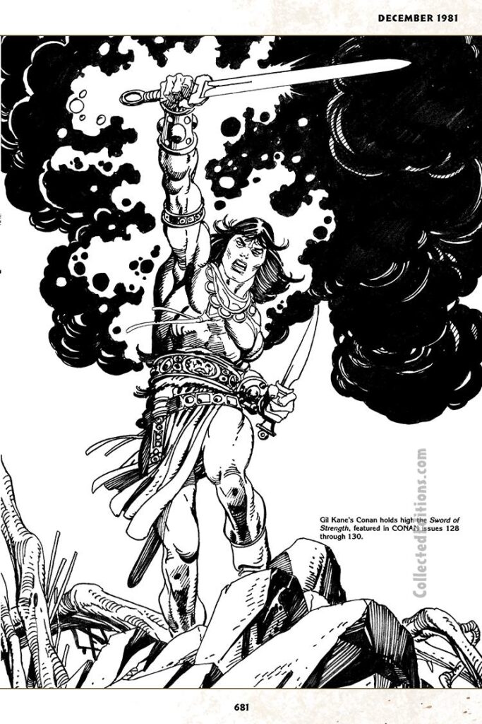 Savage Sword of Conan #71, frontispiece; pencils and inks, Gil Kane