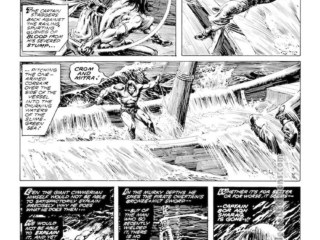 Savage Sword of Conan #75. &ldquo;The Temple of the Twelve-Eyed Thing!&rdquo;, pg. 13; pencils and inks, Alfredo Alcala, Crom and Mitra