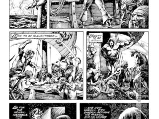Savage Sword of Conan #75. &ldquo;The Temple of the Twelve-Eyed Thing!&rdquo;, pg. 20; pencils and inks, Alfredo Alcala, Nahrela, Zingara, pirates