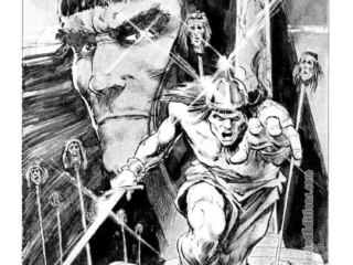 Savage Sword of Conan #76, frontispiece; pencils and inks, Bill Sienkiewicz; pinup
